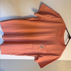 Carhartt Short Sleeve Pocket Tee in Coral-Peach